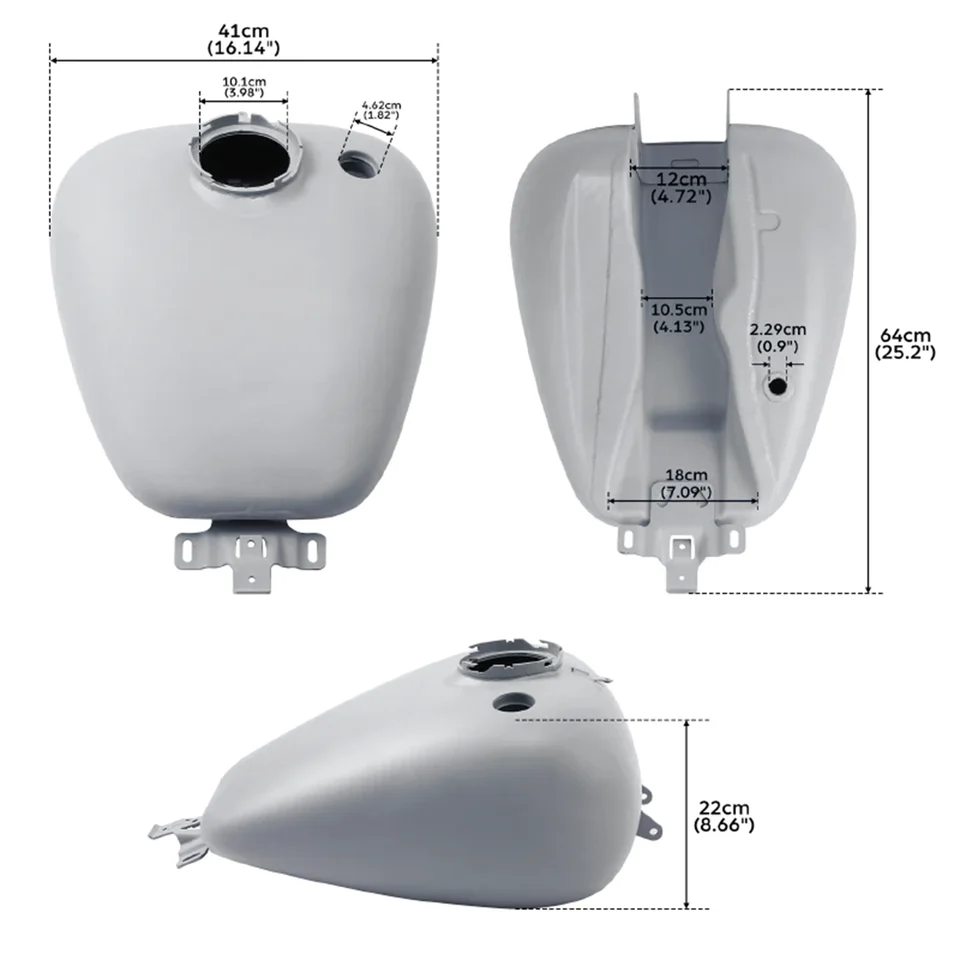 Tanque De Combustible De Acero Crudo Para Harley Davidson Road King
