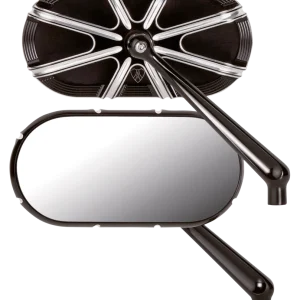 10-Gauge Caged series blk mirror right Harley-Davidson