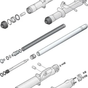 CHR F/K BTTM STUD/NUT KIT Harley-Davidson