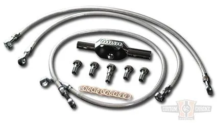 Front Brake Line Kit DOT +8" Harley-Davidson
