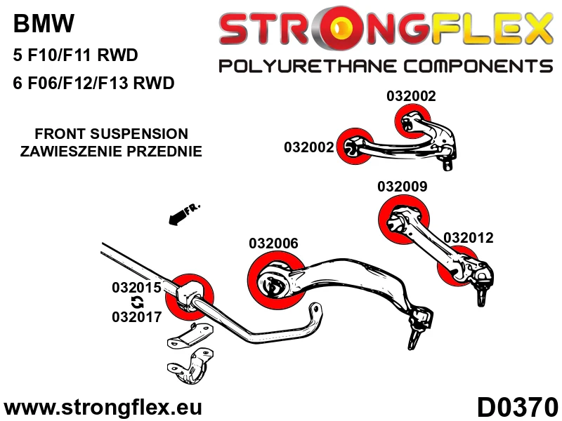 Full suspension polyurethane bush kit - BMW > Serie 5 > VI F10 / F11 / F07 > F11 Touring RWD