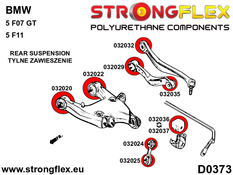 Full suspension polyurethane bush kit - BMW > Serie 5 > VI F10 / F11 / F07 > F11 Touring RWD