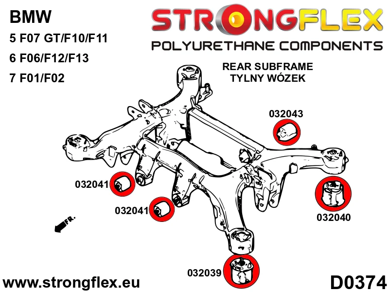 Full suspension polyurethane bush kit SPORT - BMW > Serie 7 > V F01 / F02 > V F01 / F02 xDrive