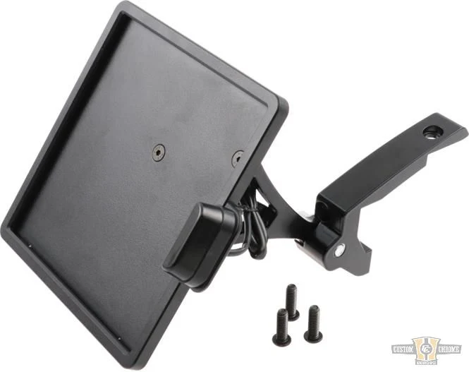 Side Mount License Plate Holder Slide-Inn Frame Koolzwart Powder Coated Harley-Davidson