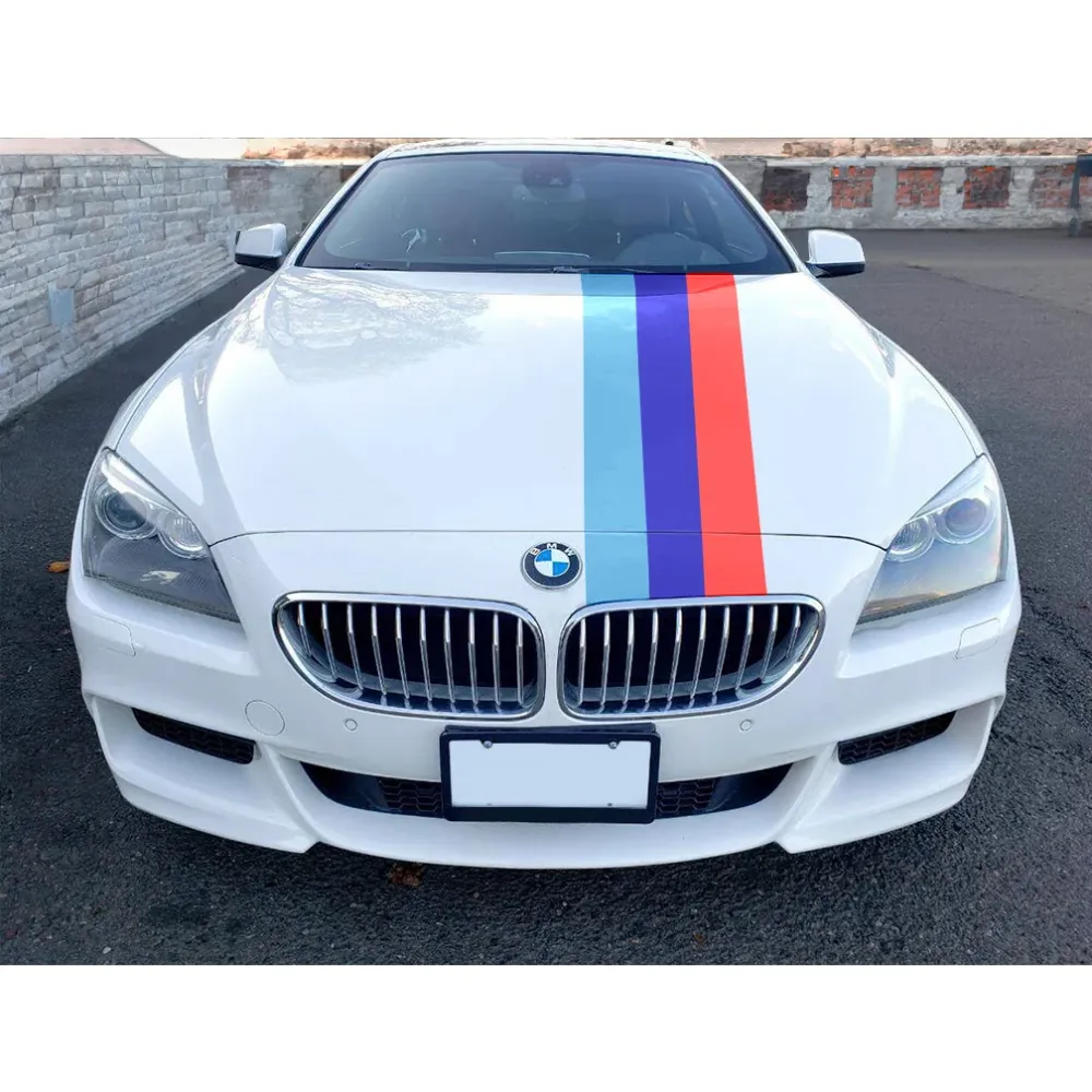 M Style Hood Stripe Hash Mark Racing Stripe Rally Decal Kit BMW 3 Series