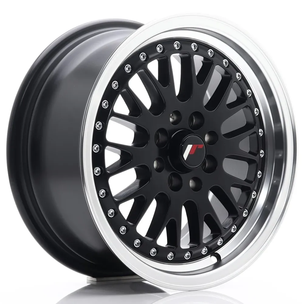Japan Racing JR-10 15x7" 4x100/108 ET30, Flat Koolzwart