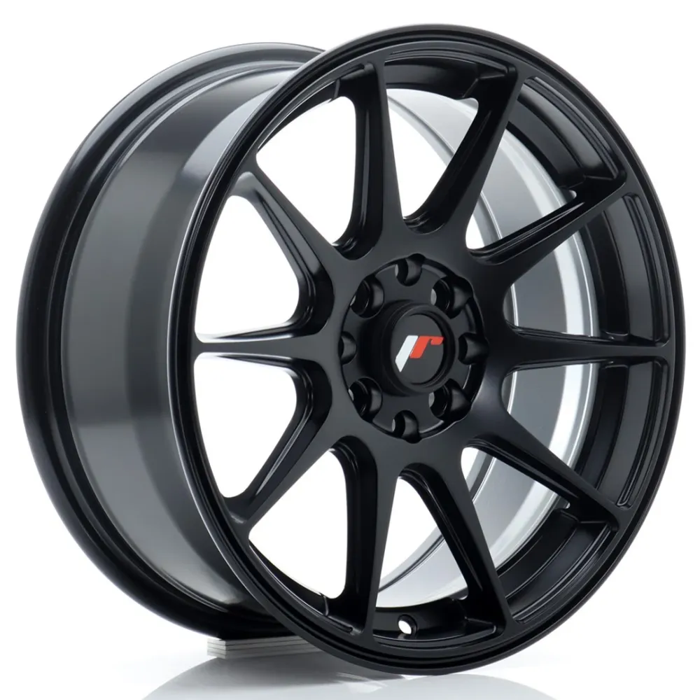 Japan Racing JR-11 16x7" 5x100/114.3 ET30, Flat Zwart