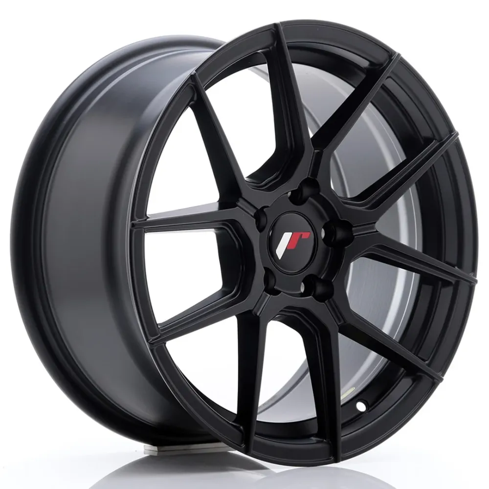 Japan Racing JR-30 17x8" 5x100 ET40, Flat Koolzwart