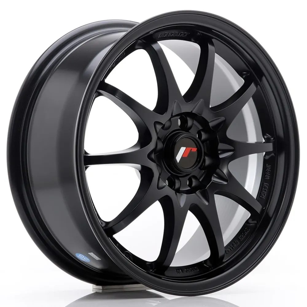 Japan Racing JR-5 16x7" 4x100/108 ET30, Flat Zwart