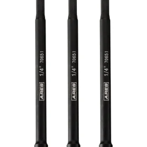 ARES 27008 - 3-Piece 1/4-Inch Magnetic Impact 6-Inch Nut Driver Bit Set