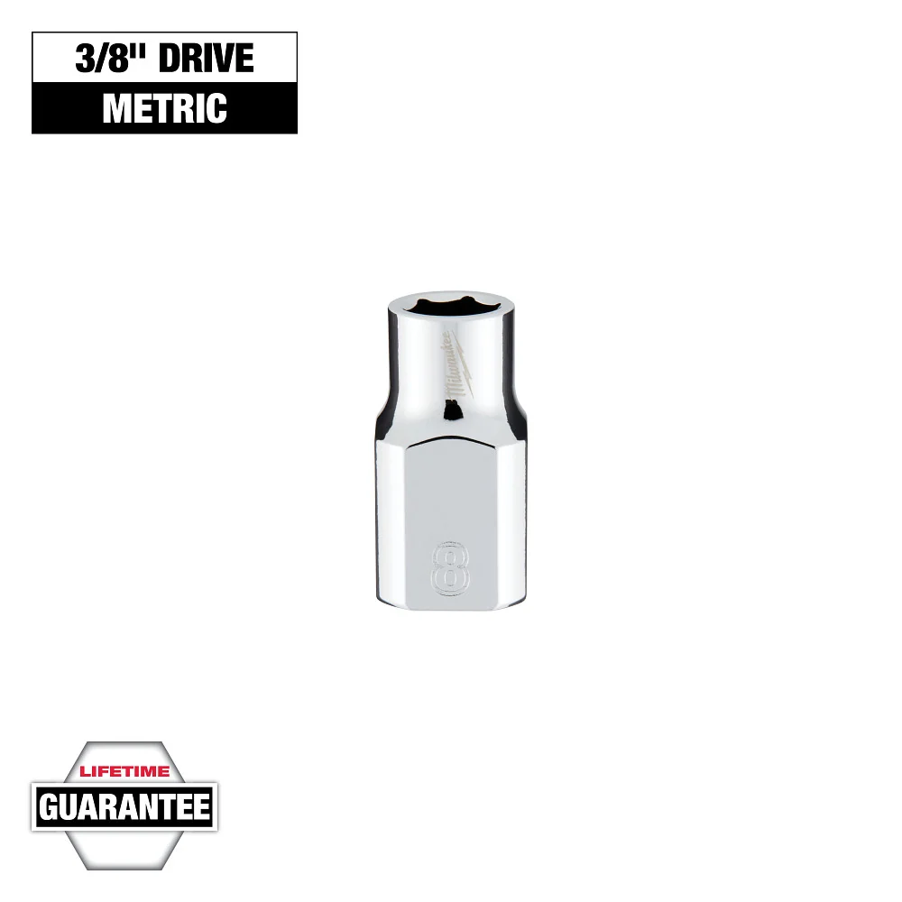 3/8" Drive 8mm Metric 6-Point Socket