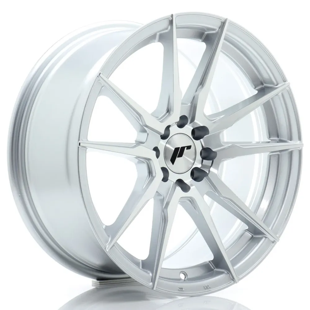 Japan Racing JR-21 17x8" 4x100/108 ET25, Machined Staalgrijs
