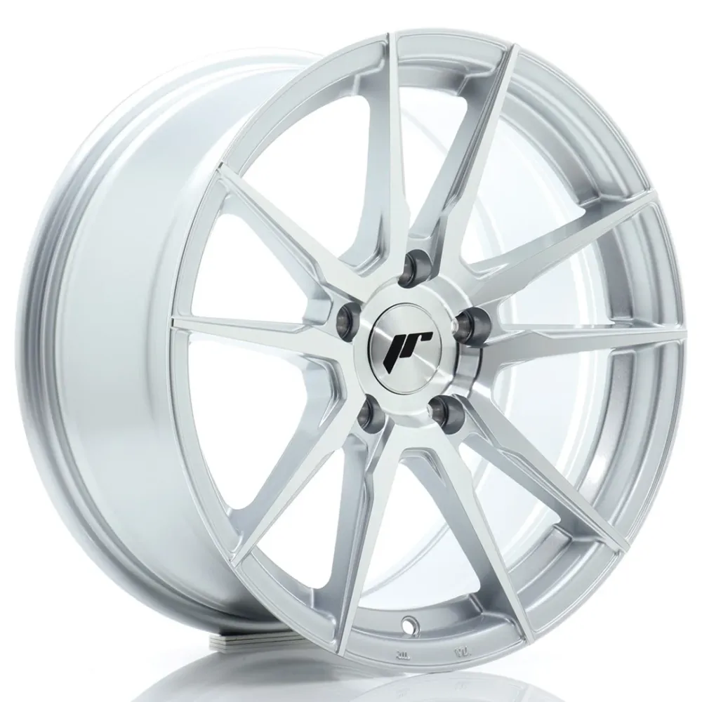 Japan Racing JR-21 17x8" 5x100 ET35, Machined Zilver