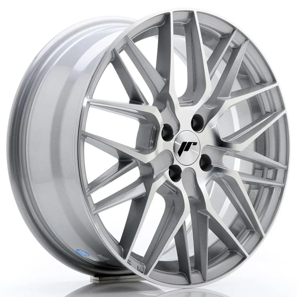 Japan Racing JR-28 17x7" 4x108 ET35, Machined Staalgrijs