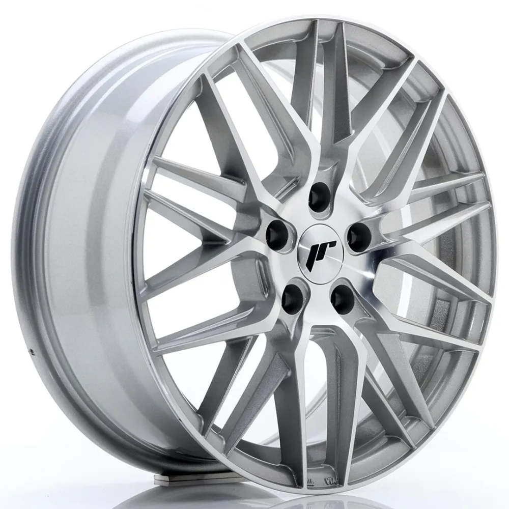 Japan Racing JR-28 17x7" 5x100 ET35, Machined Face Zilver
