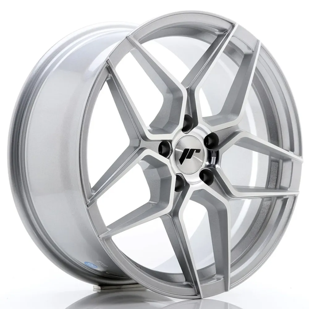 Japan Racing JR-34 18x8" 5x112 ET42, Zilver, Machined Face