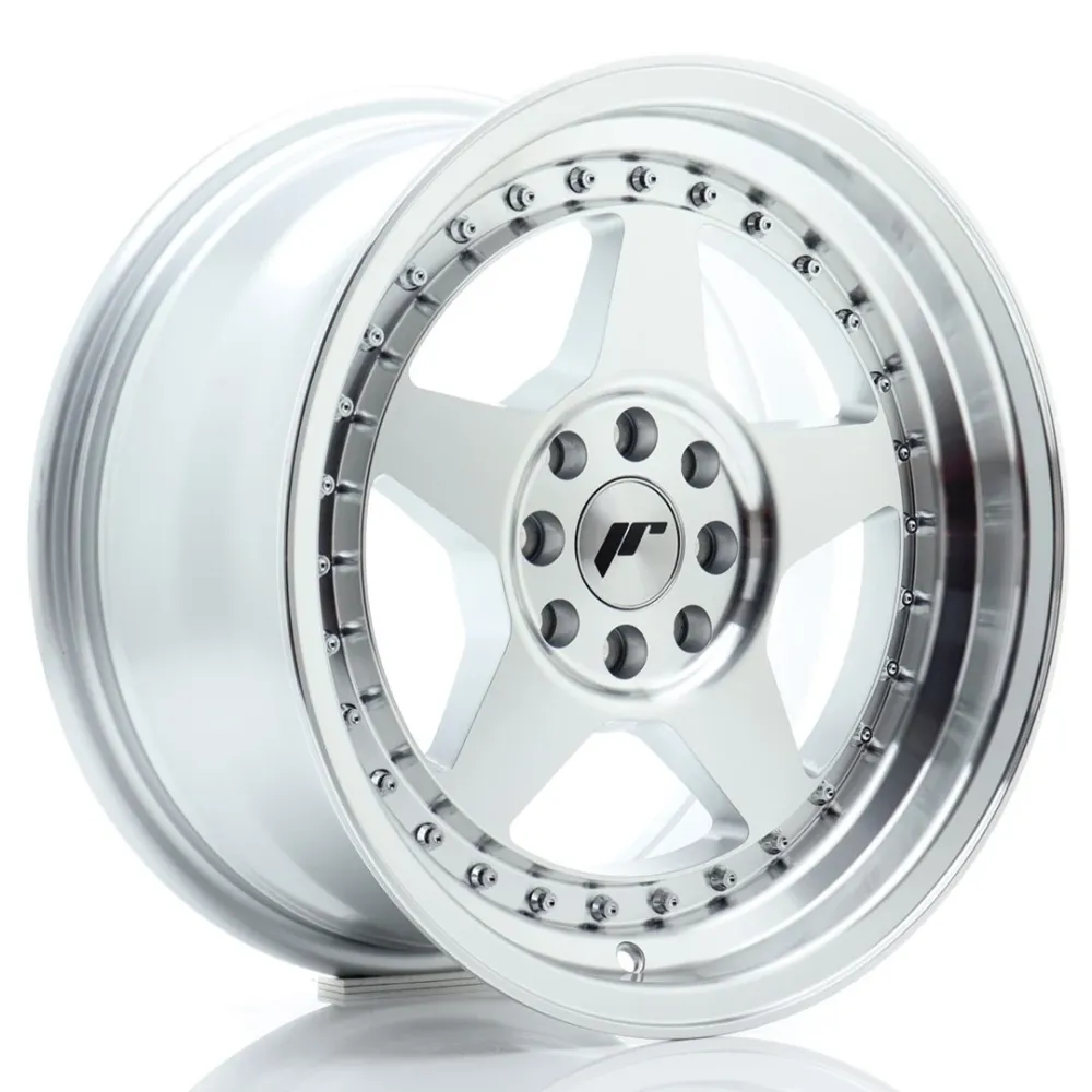 Japan Racing JR-6 16x8" 4x100/108 ET25, Machined Zilver