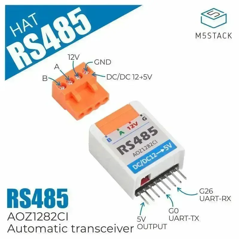 M5Stack M5StickC RS485 HAT AOZ1282CI