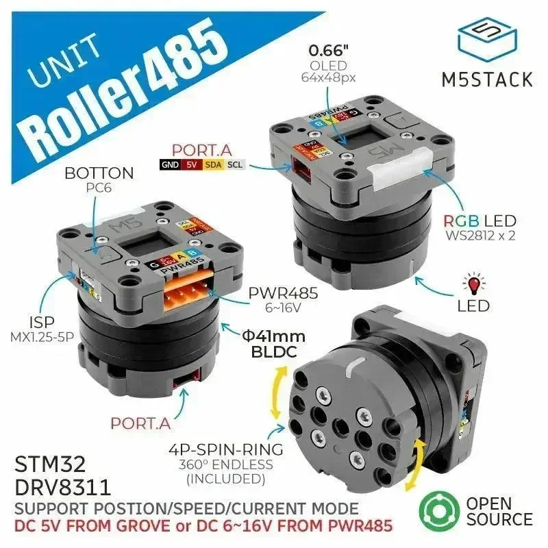 M5Stack Roller485 Unit BLDC Motor (STM32)