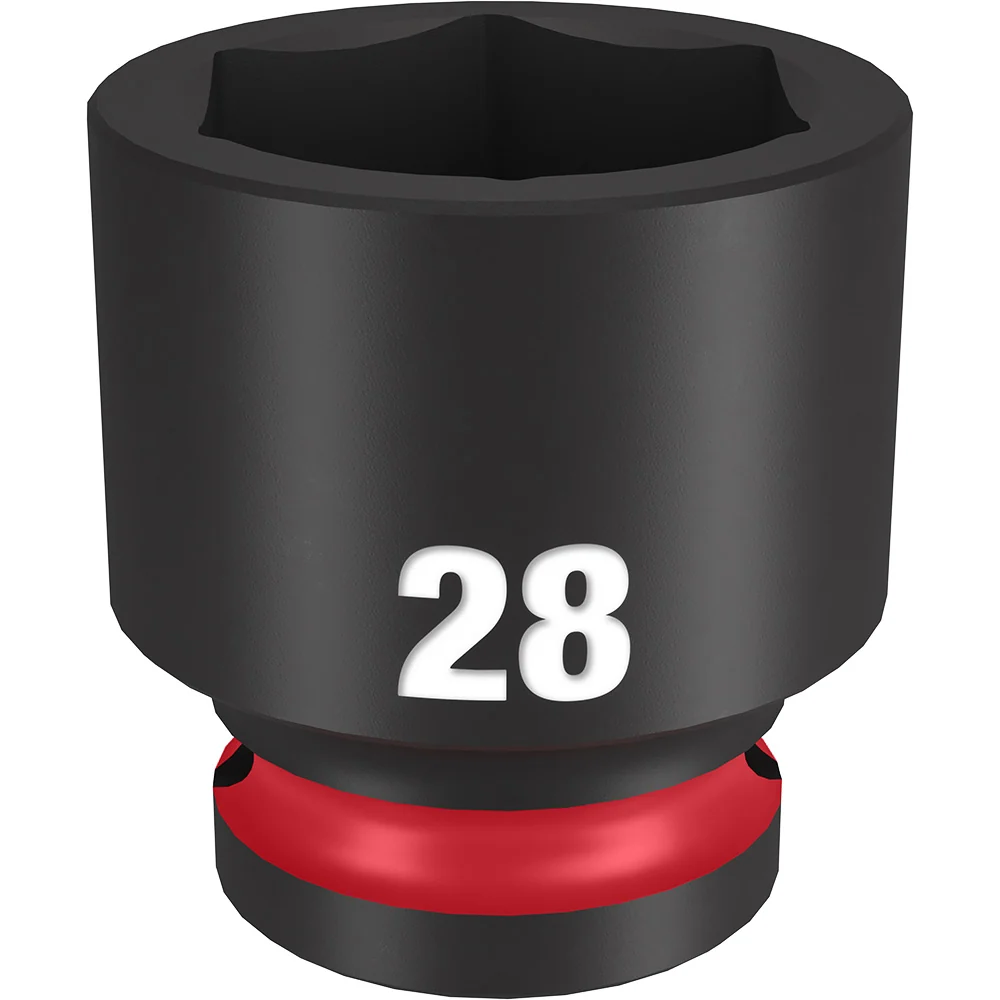 MILWAUKEE SHOCKWAVE Impact Duty 1/2" Drive 28MM Klassiek 6 Point Socket