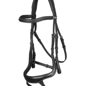 Arika Split Noseband Bridle Zwart C