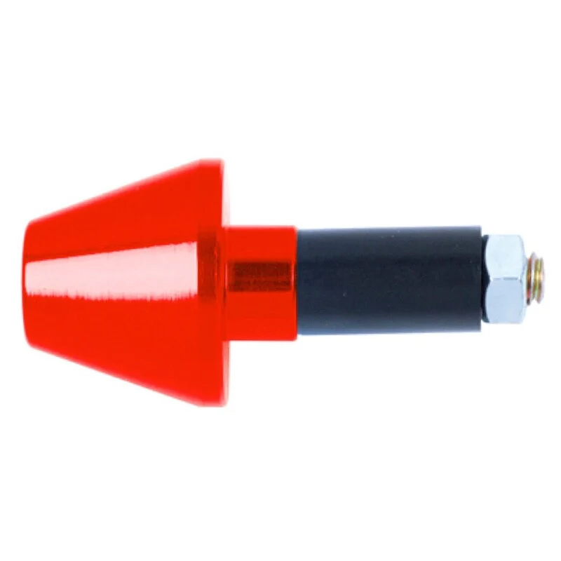 Contrapesos de manillar cónicos ALU 13,5 mm. Rojo Teamkleuren