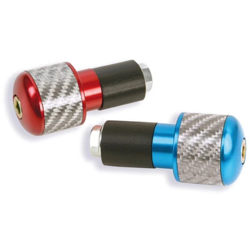 Contrapesos de manillar fibra de Carbono 13,5. Rojo