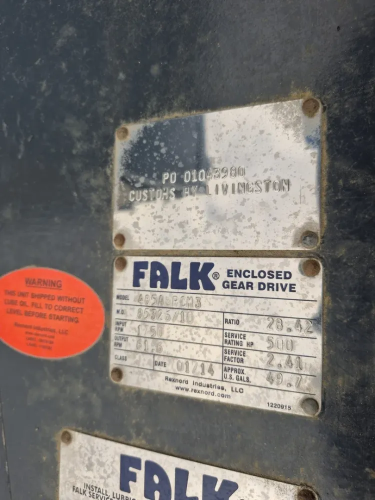500 hp Enclosed Gear Drive, Reducer 485ABRCM3 w/ Accessories