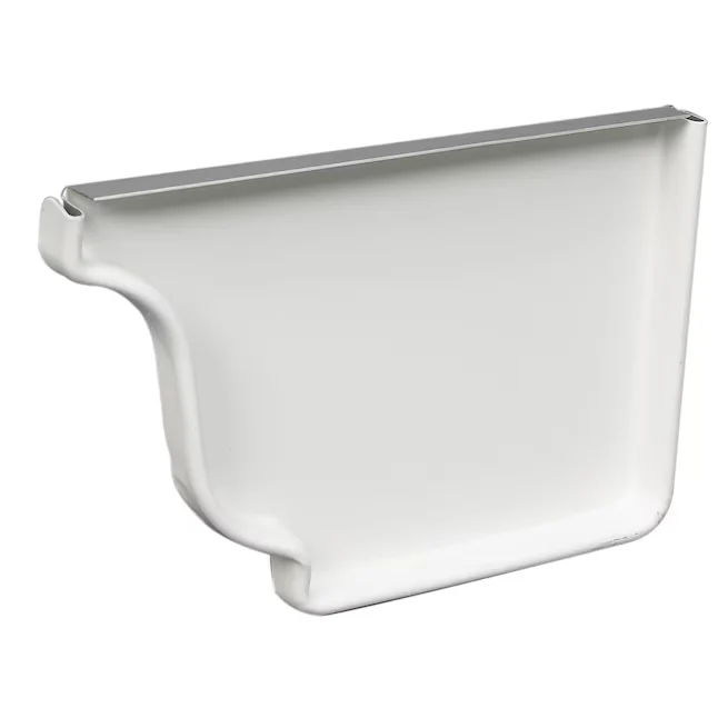 Amerimax Aluminium K Style (Left) (5- x 1-ft) End Cap