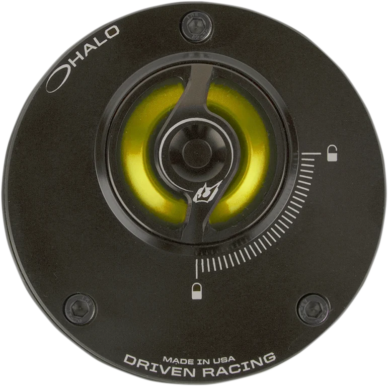 DRIVEN RACING HALO FUEL CAPS AND BASES CAP FUEL HALO GOUDEN