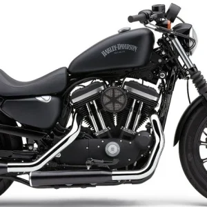 Escapes Para Sportster '14-Up Cobra 3" Slip-On Zwart Mufflers Race-Pro Tips