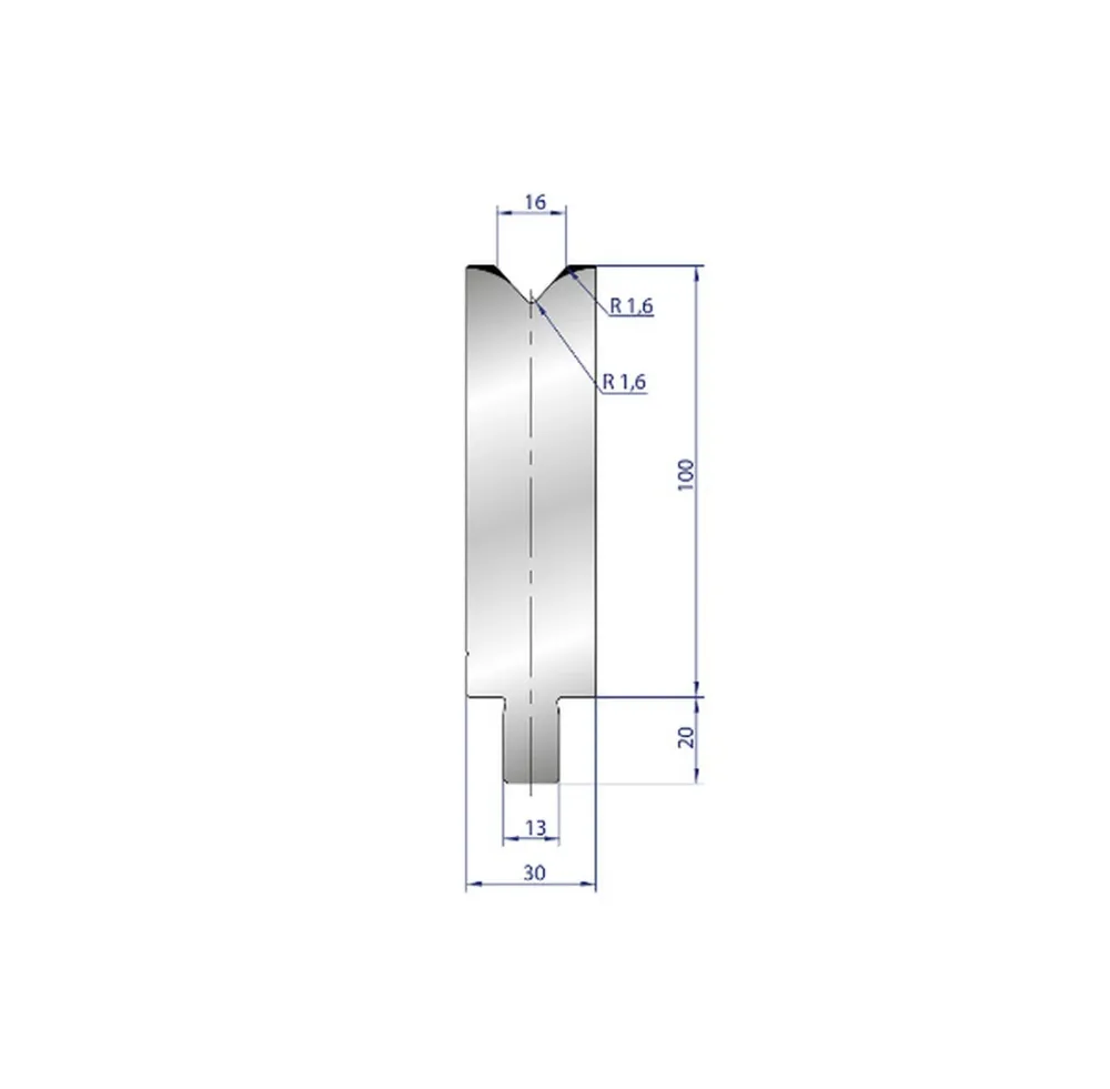 Heavy Duty Part No. 3229 @ 500mm 84 Degree Één V Die