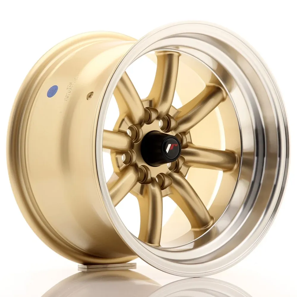 Japan Racing JR-19 15x9" 4x100/114.3 ET-13, Goud