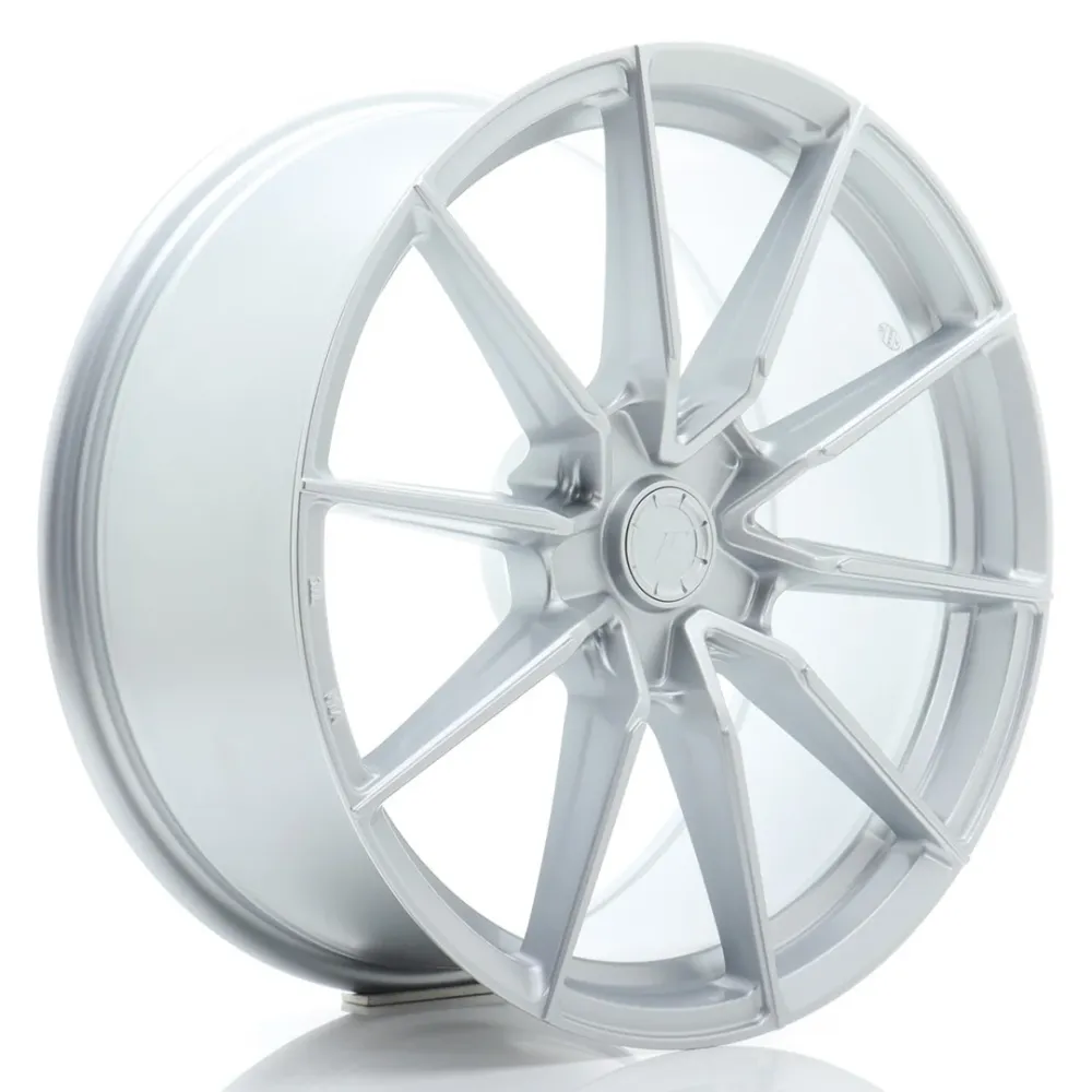 Japan Racing SL-02 Super Light 19x8" (5 hole custom PCD) ET20-40, Machined Platinagrijs