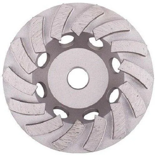 5" X 7/8 X 5/8 14 Seg Tweemaal Turbo Diamond Cup Wheel