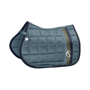 Classic Sports SS25 Big Square Mattgloss All Purpose Saddle Pad steel blauw F