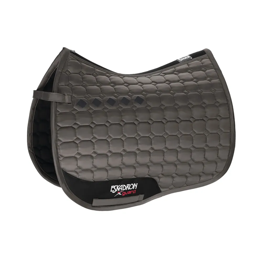 Glossy Beperkt Dressage Saddlepad Grey 00F