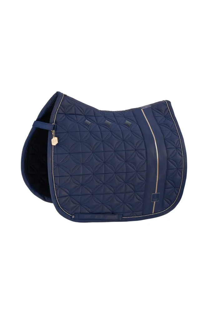 Heritage AW24 Big Square Glam Dressage Saddle Pad True Blauw P
