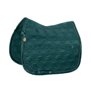 Heritage AW24 Satin Crystal Dressage Saddle Pad Antiekstijl Green P