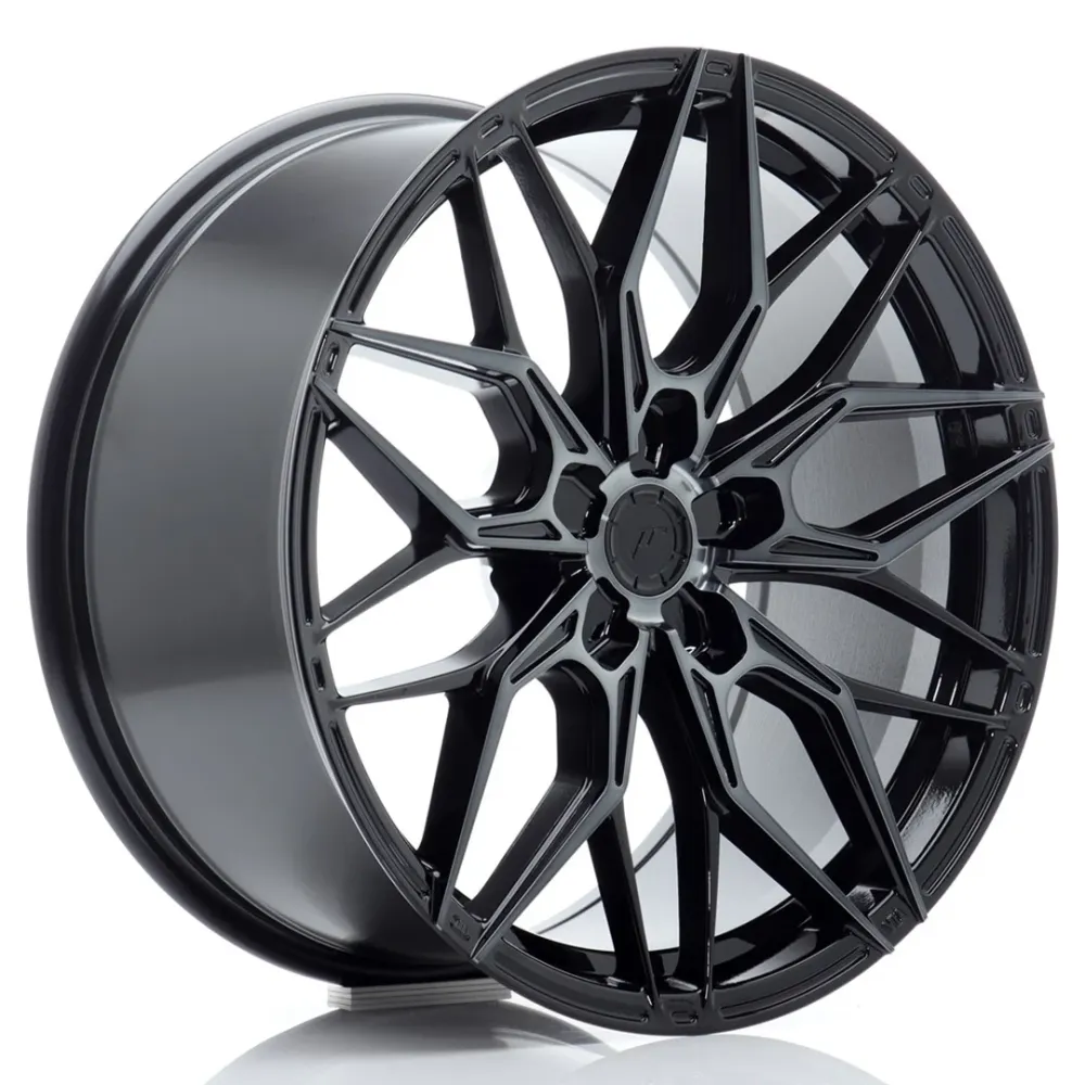 Japan Racing JR-46 19x9" (5 hole custom PCD) ET20-40, Gloss Ravenzwart, Tinted Face