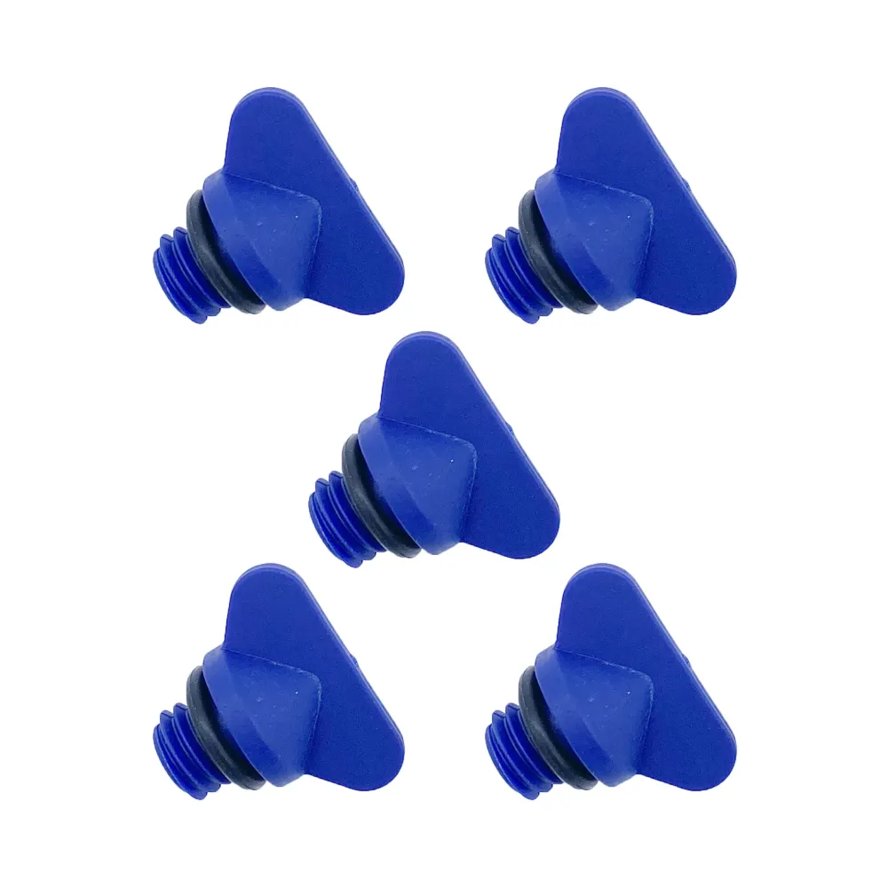 Manifold & Block Drain Plug Screws, Set 5, 22-806608A02, 18-4226 Use On MerCruiser