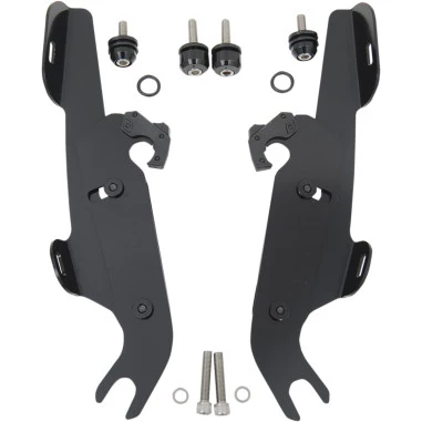 Memphis Shades, Kit Montaje Ala Murciélago Desmontable, Negro, Para Harley-Davidson Softail