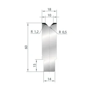 Part No. 3161 @ 805mm 88 Degree Die Insert (Segmented)