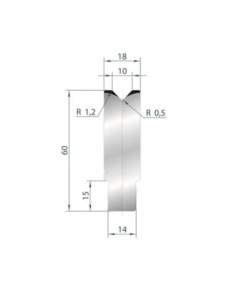 Part No. 3161 @ 805mm 88 Degree Die Insert (Segmented)