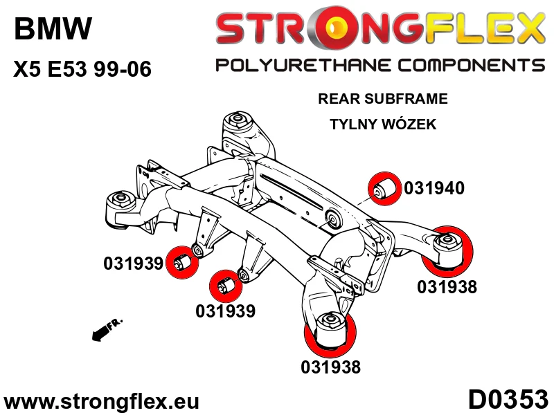Rear diff mount - front bush - BMW > Serie 5 > V E60 / E61 > E60 Sedan > Sedan RWD|BMW > Serie 5 > V E60 / E61 > E60 Sedan...
