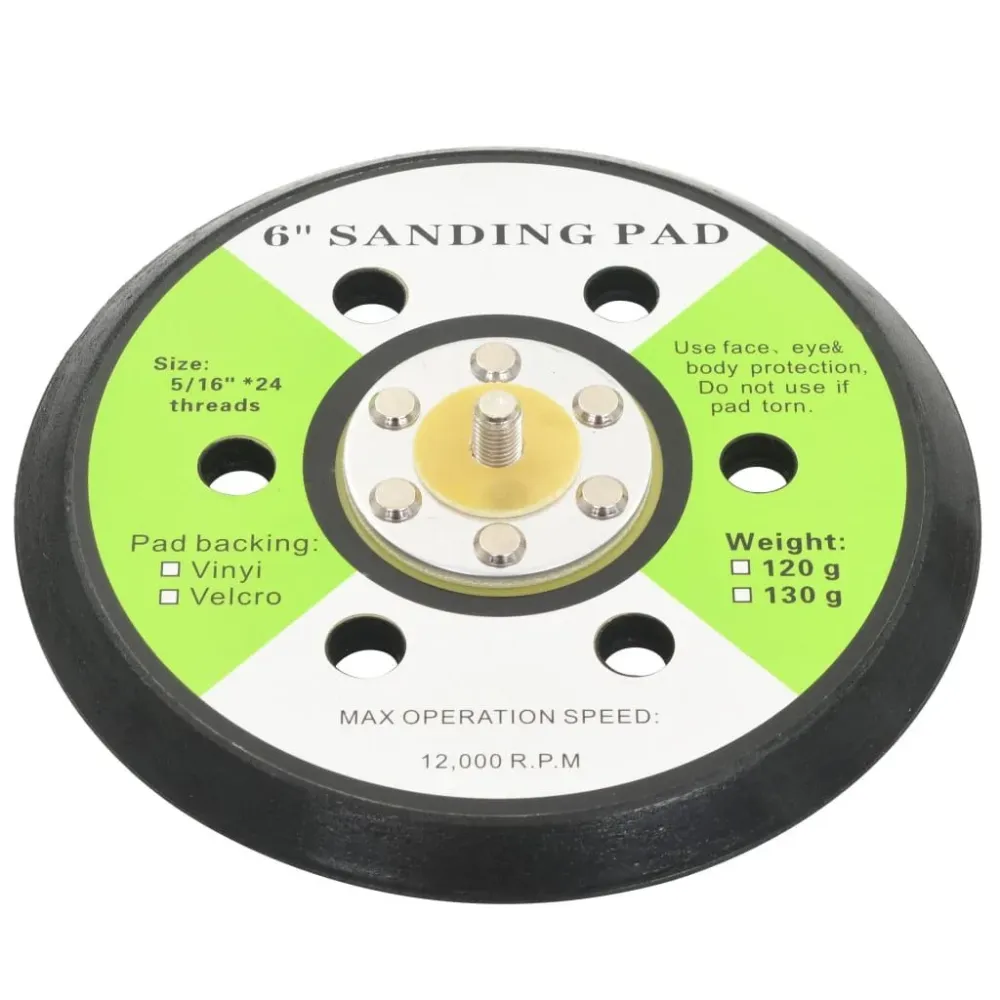 Schuurpads met 6 gaten 15 cm 3 st