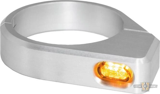 ZC-Line Micro LED Turn Signal Silver Anodized Smoke LED Harley-Davidson