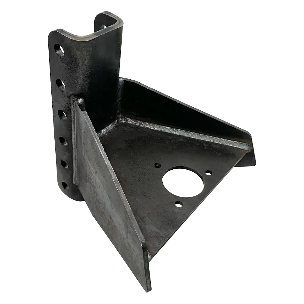 Adjustable Vertical Channel Weld On Tongue Adapter -Frame Trailers - up to 20,000 lbs, Fully Welded