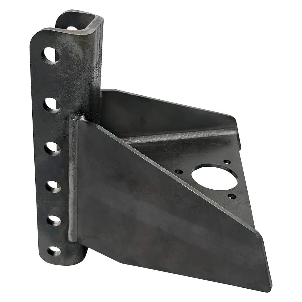 Adjustable Vertical Channel Weld On Tongue Adapter -Frame Trailers - up to 20,000 lbs, Fully Welded