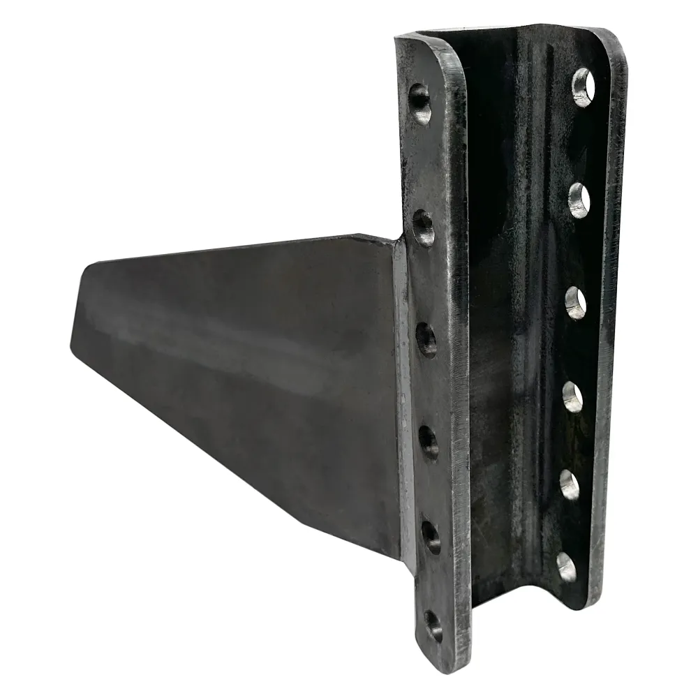 Adjustable Vertical Channel Weld On Tongue Adapter -Frame Trailers - up to 20,000 lbs, Fully Welded
